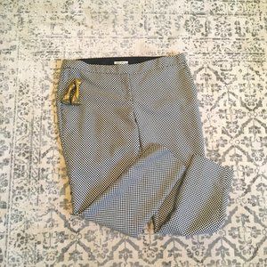 Dalia black and white checked vintage pants